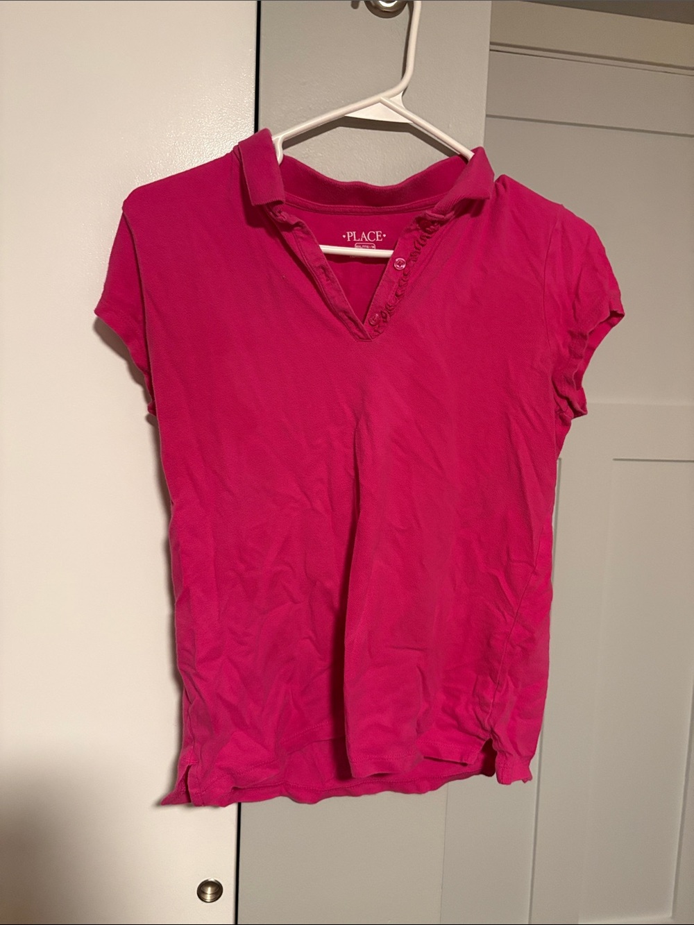 The Children's Place Fuchsia Short Sleeve Polo